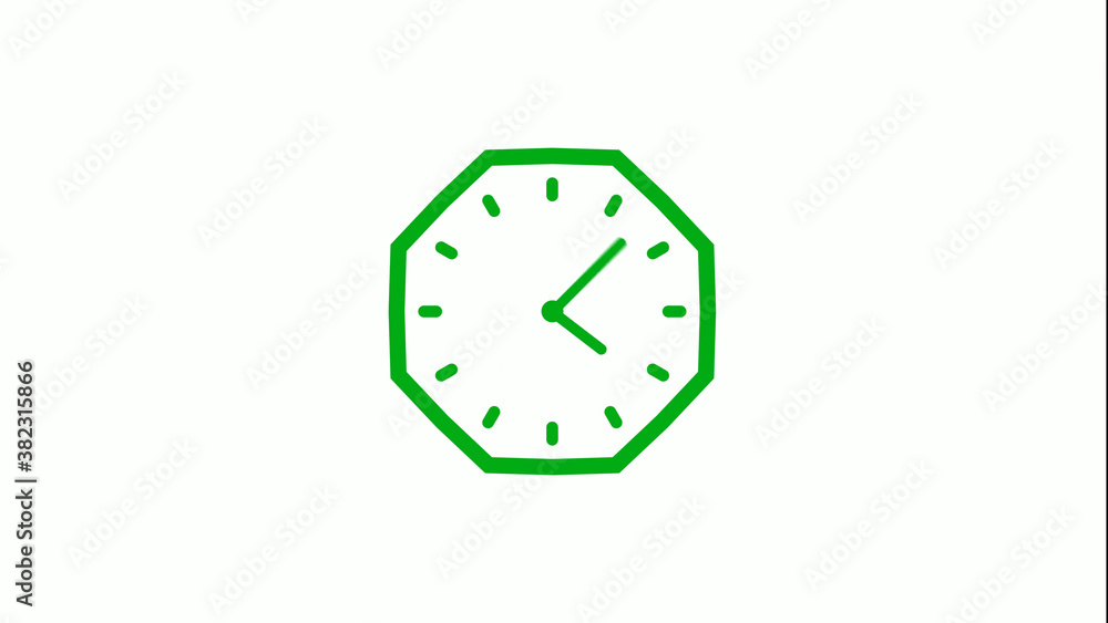 New green color 12 hours counting down clock icon on white background,clock icon New green color 12 hours counting down clock icon on white background,clock icon