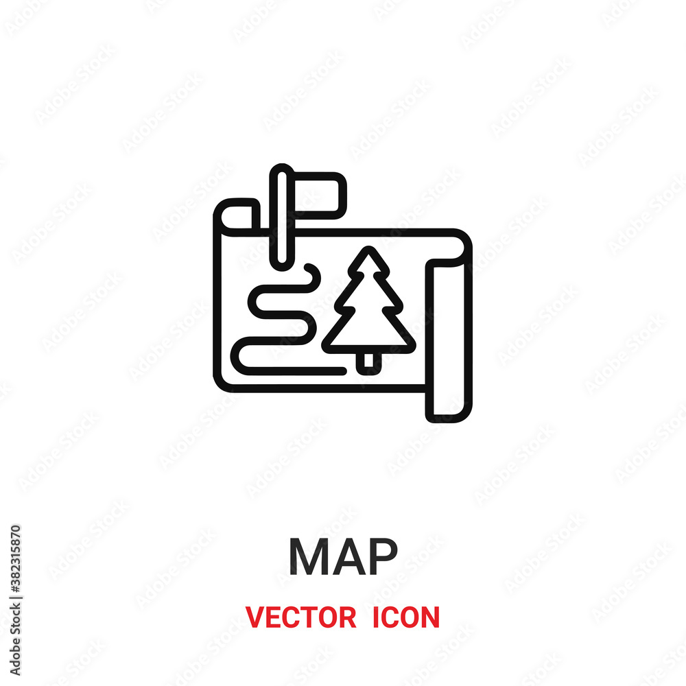 map icon vector symbol. map symbol icon vector for your design. Modern outline icon for your website and mobile app design. map icon vector symbol. map symbol icon vector for your design. Modern outline icon for your website and mobile app design.