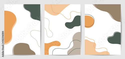 Creative cover design background. Social media banner template. Editable mockup for stories, post, blog, sale and promotion. Abstract modern coloured shapes, line arts background design for web and mo