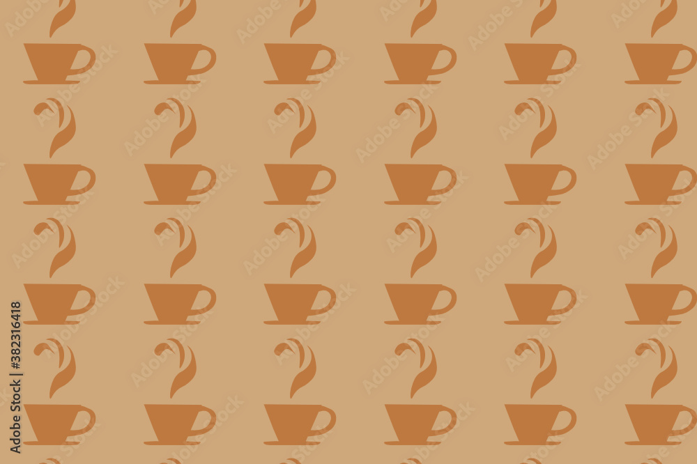 Fototapeta premium seamless coffee pattern. suitable for wallpapers and backgrounds.