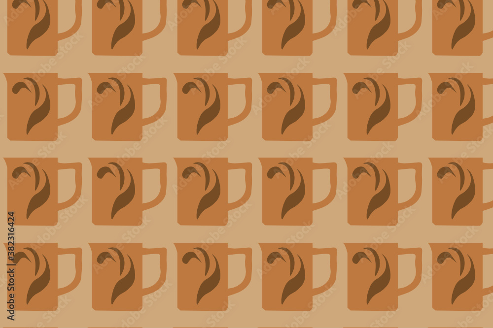 seamless coffee pattern. suitable for wallpapers and backgrounds. seamless coffee pattern. suitable for wallpapers and backgrounds.