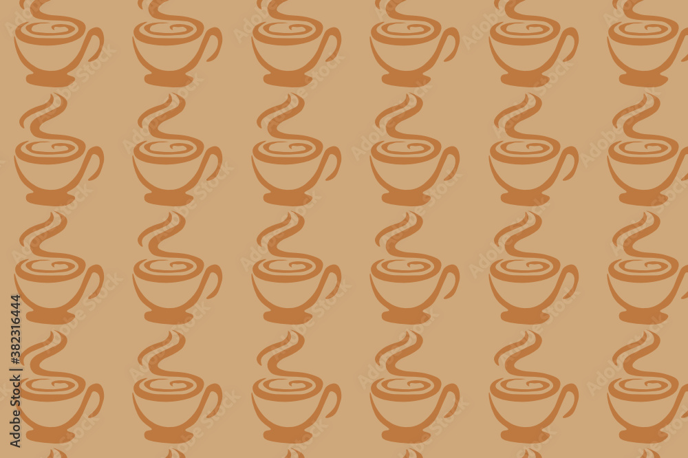 Obraz premium seamless coffee pattern. suitable for wallpapers and backgrounds.