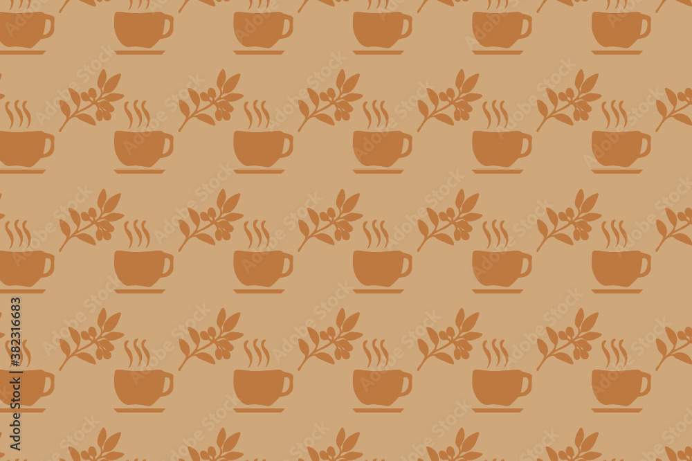 seamless coffee pattern. suitable for wallpapers and backgrounds. seamless coffee pattern. suitable for wallpapers and backgrounds.