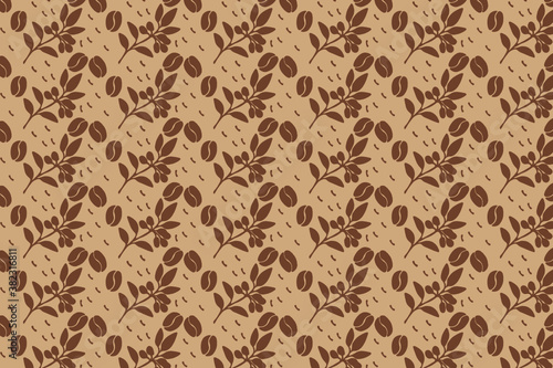 seamless coffee pattern. suitable for wallpapers and backgrounds. © Finart