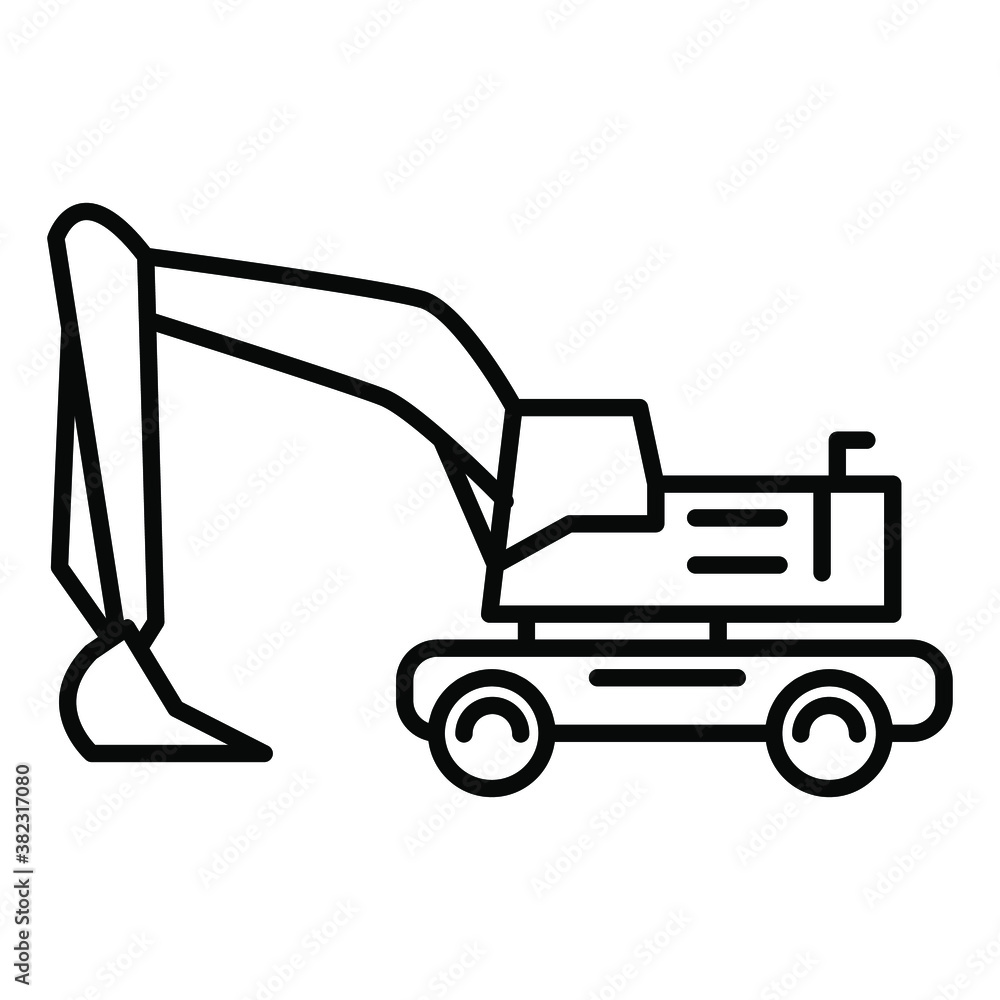 Construction Equipment Clipart Black And White