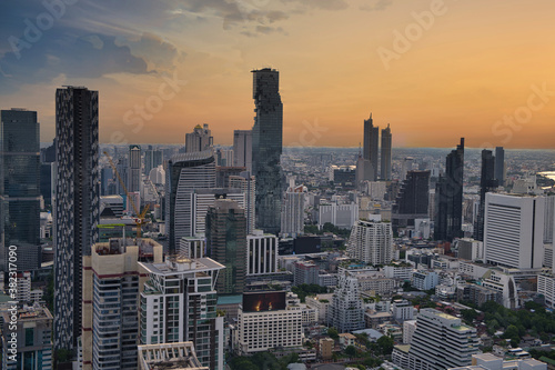Bangkok city skyline at sunset © Bernd