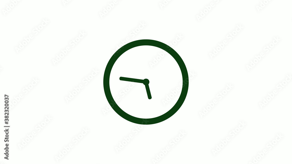 Green dark 12 hours circle clock icon on white background,clock icon,new clock icon Green dark 12 hours circle clock icon on white background,clock icon,new clock icon