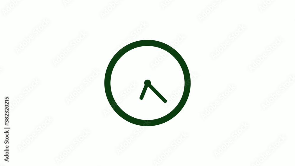 New green dark circle 12 hours clock icon on white background,clock icon New green dark circle 12 hours clock icon on white background,clock icon