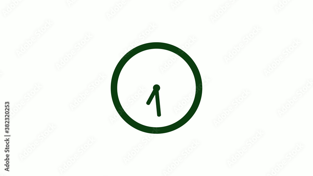 New green dark circle 12 hours clock icon on white background,clock icon New green dark circle 12 hours clock icon on white background,clock icon