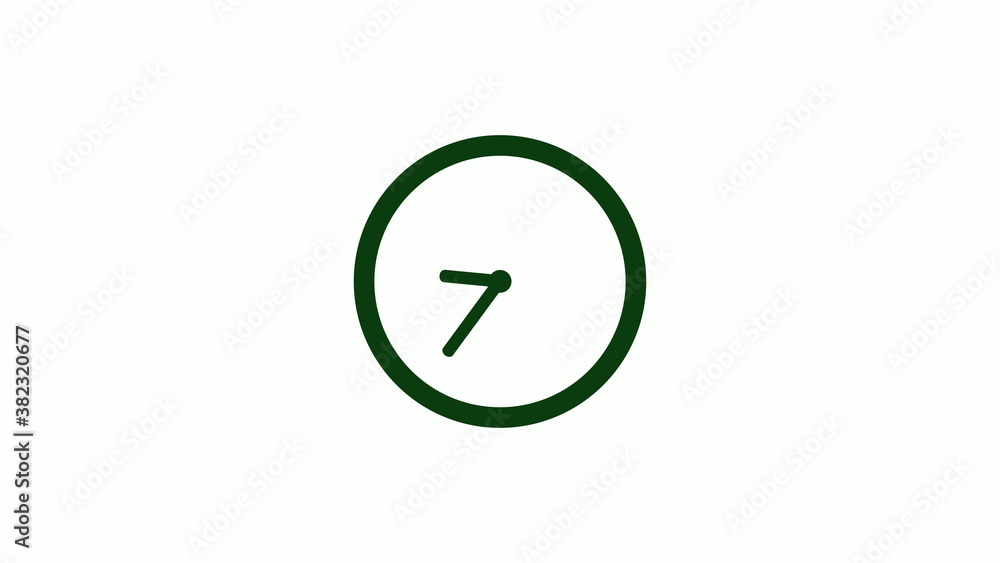 New green dark circle 12 hours clock icon on white background,clock icon New green dark circle 12 hours clock icon on white background,clock icon