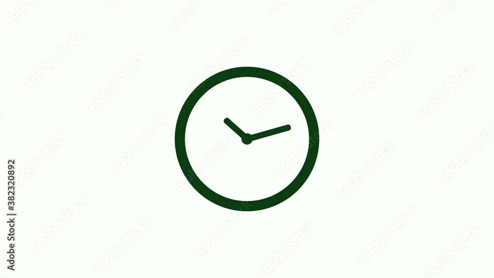 New green dark circle 12 hours clock icon on white background,clock icon New green dark circle 12 hours clock icon on white background,clock icon