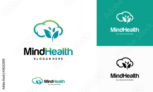 Mind Health logo designs concept, Head Health logo template vector, Intelligence logo designs