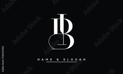 BI, IB, B, I  Abstract Letters Logo Monogram