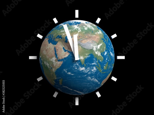 Принти на полотні Doomsday - The rest of the world time / 3D Render