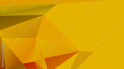 Abstract Orang Color Polygon Background Design, Abstract Geometric Origami Style With Gradient. Presentation,Website, Backdrop, Cover,Banner,Pattern Template © Sino Images Studio