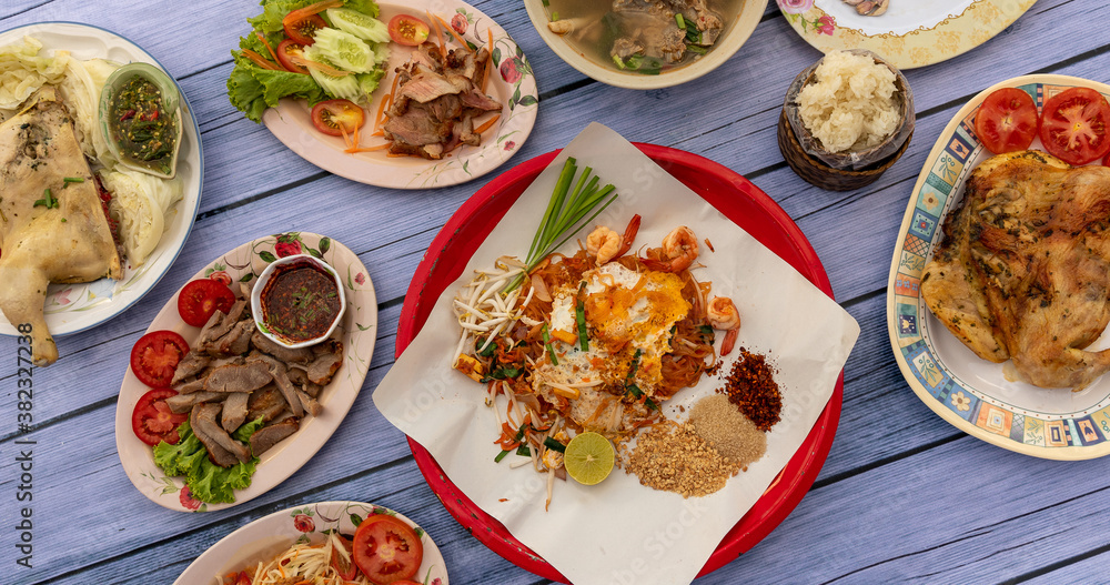 Thai Food Mixed Dishes Thai Food Mixed Dishes