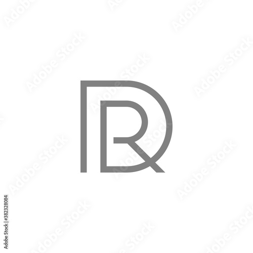 simple logo of a letter r inside a letter d