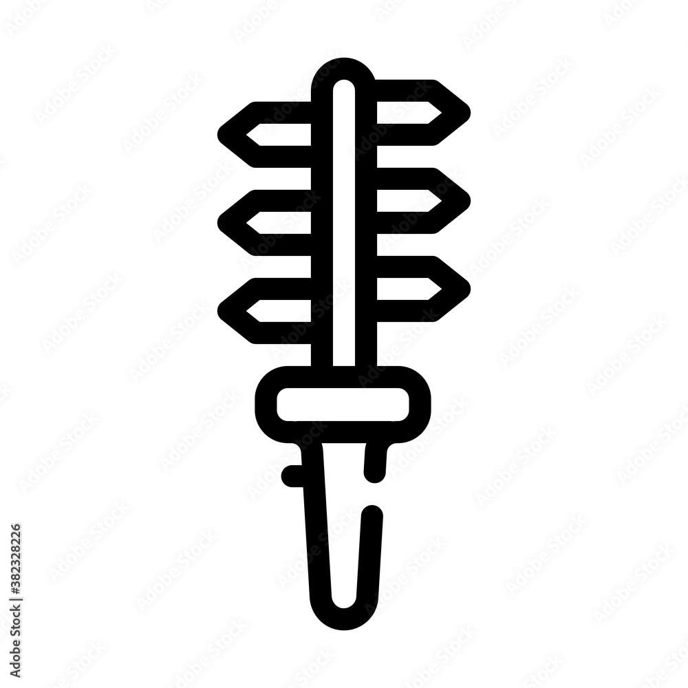 grass scissors line icon vector black illustration grass scissors line icon vector black illustration