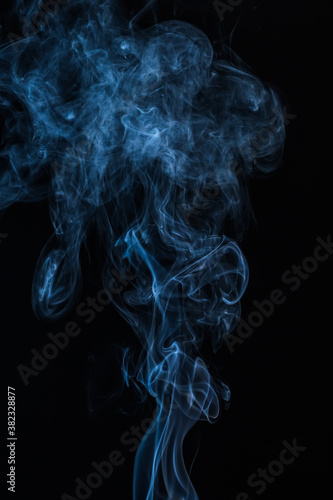 Smoke on black background