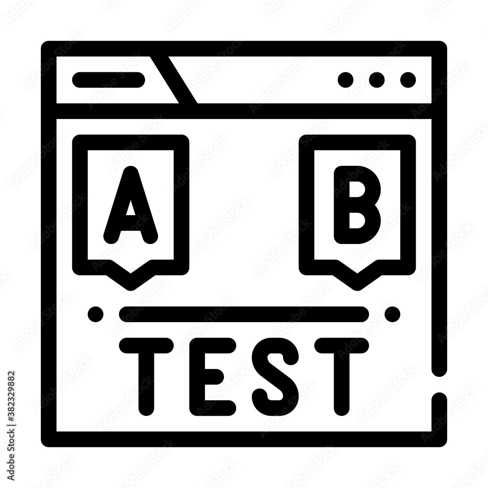 test seo optimization line icon vector illustration test seo optimization line icon vector illustration