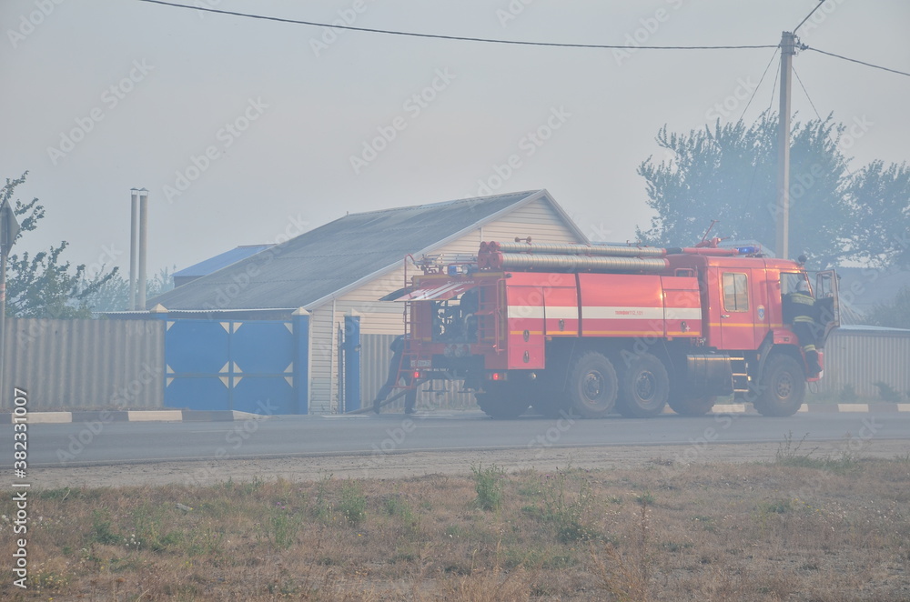 firefighters ' fight against the elements