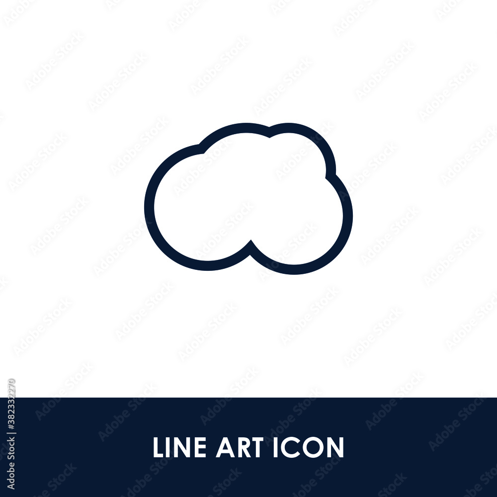 Cloud Illustration Single Icon Design Vector EPS 10 Cloud Illustration Single Icon Design Vector EPS 10