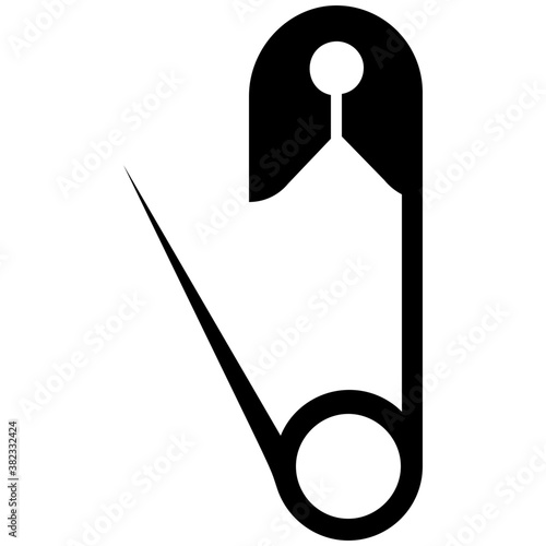 
Baby clipper, safety pin icon 
