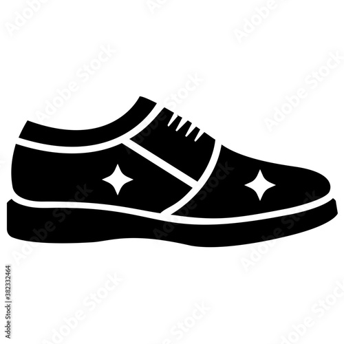 
Shoes solid icon design
