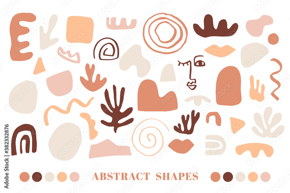 Modern Natural Abstractions elements set Modern Natural Abstractions elements set