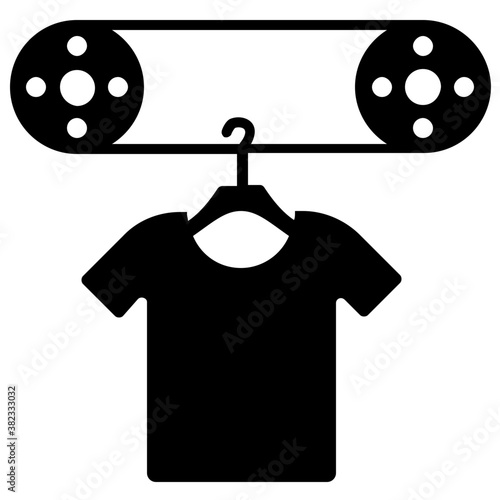 
Dirty shirt, germs solid icon design 
