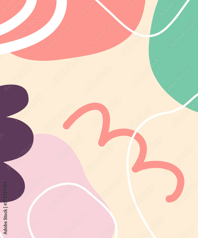 Vector minimal poster, cover background