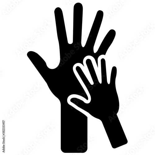 
Fatherhood solid icon design 
