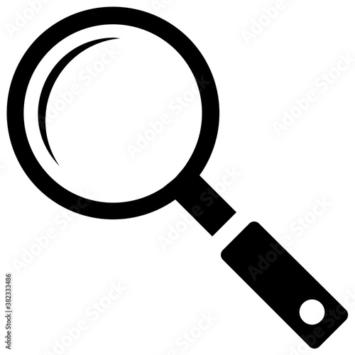 
Magnifier solid icon design, search tool concept
