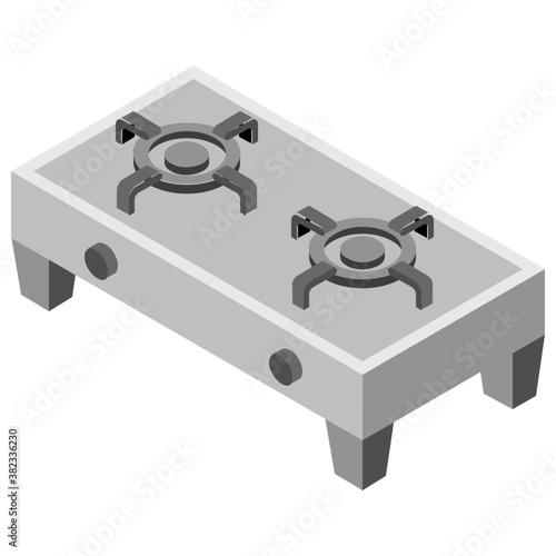 
Gas stove solid icon design, kitchen stove 
