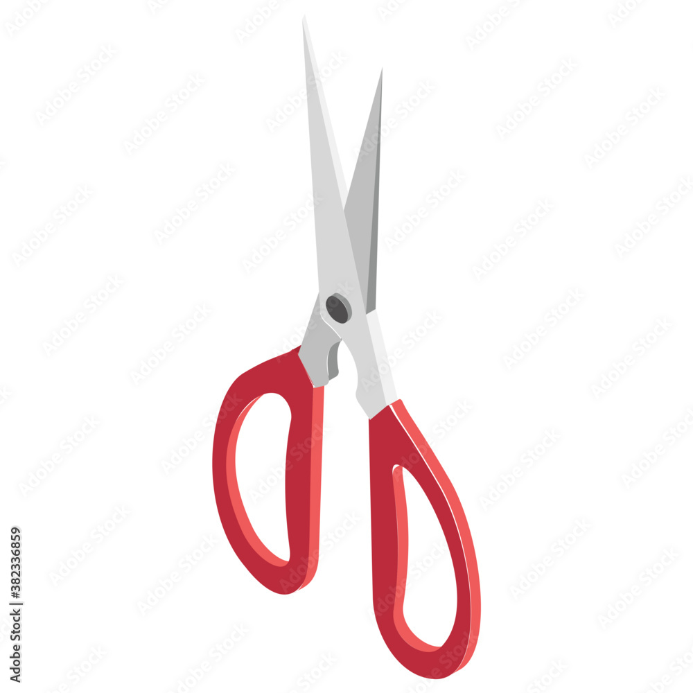 Cutting scissor isometric icon design
Cutting scissor isometric icon design