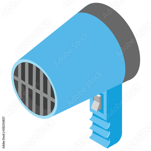 
Hair dryer isometric  icon design 
