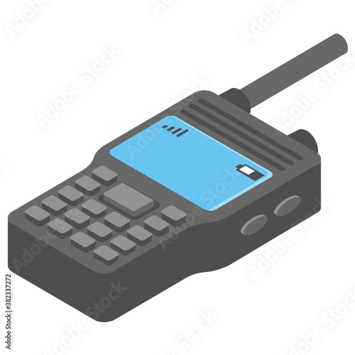 
Walkie talkie isometric  icon design 
