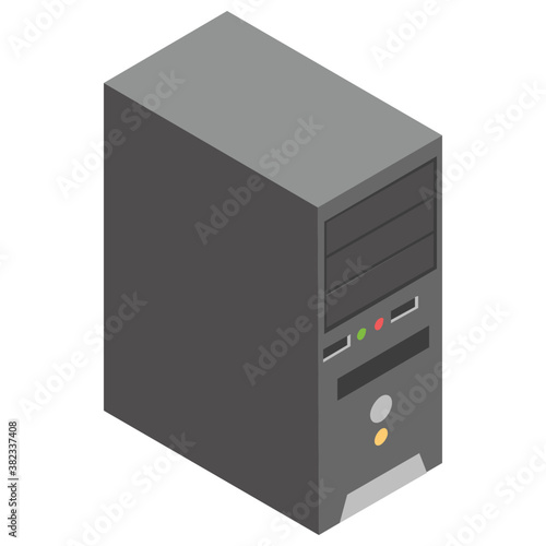 
CPU isometric  icon design 
