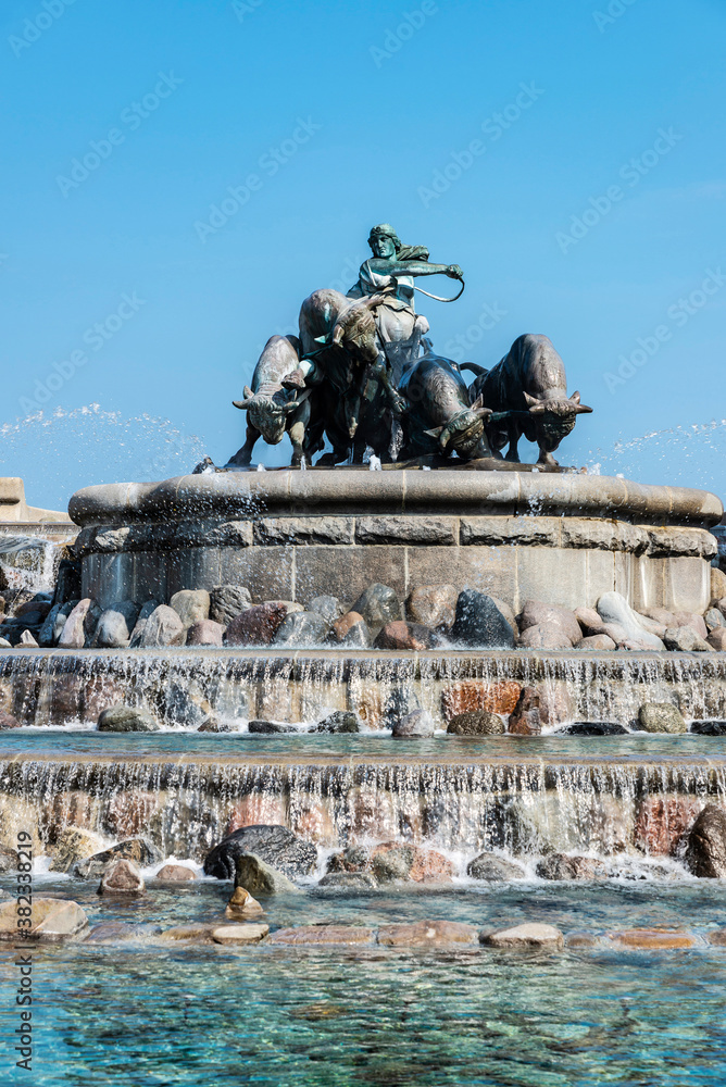 Gefion Fountain (Gefionspringvandet) in Copenhagen, Denmark Gefion Fountain (Gefionspringvandet) in Copenhagen, Denmark