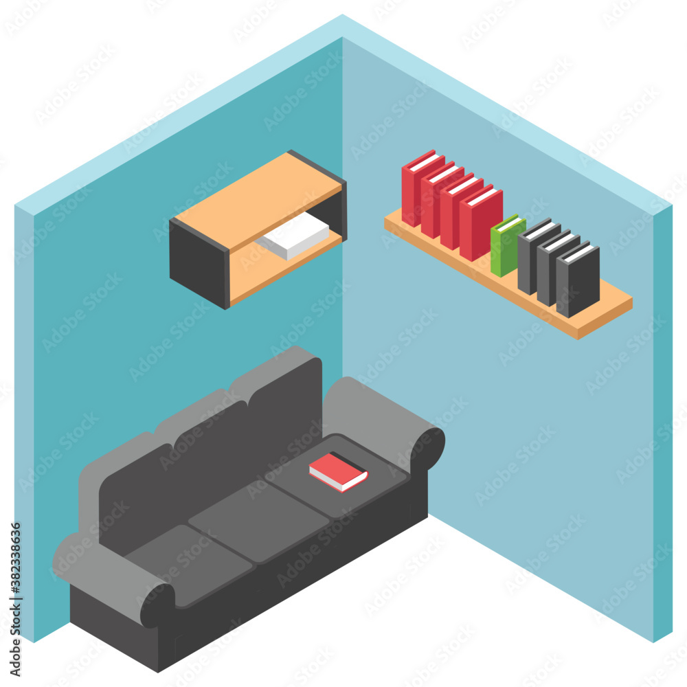 
Office workplace, employer table flat icon 
