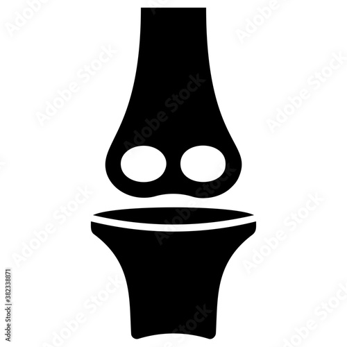 
Knee joint icon vector
