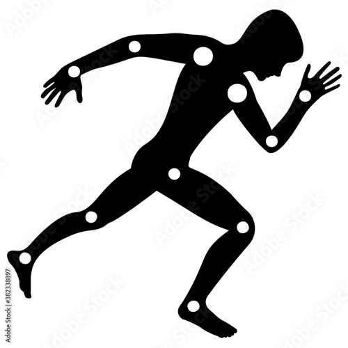 
Knee joint icon vector
