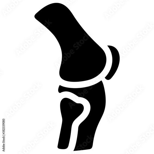 
Knee joint icon vector
