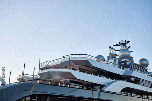 luxury yacht close up with copy space - concept. © Alessandro
