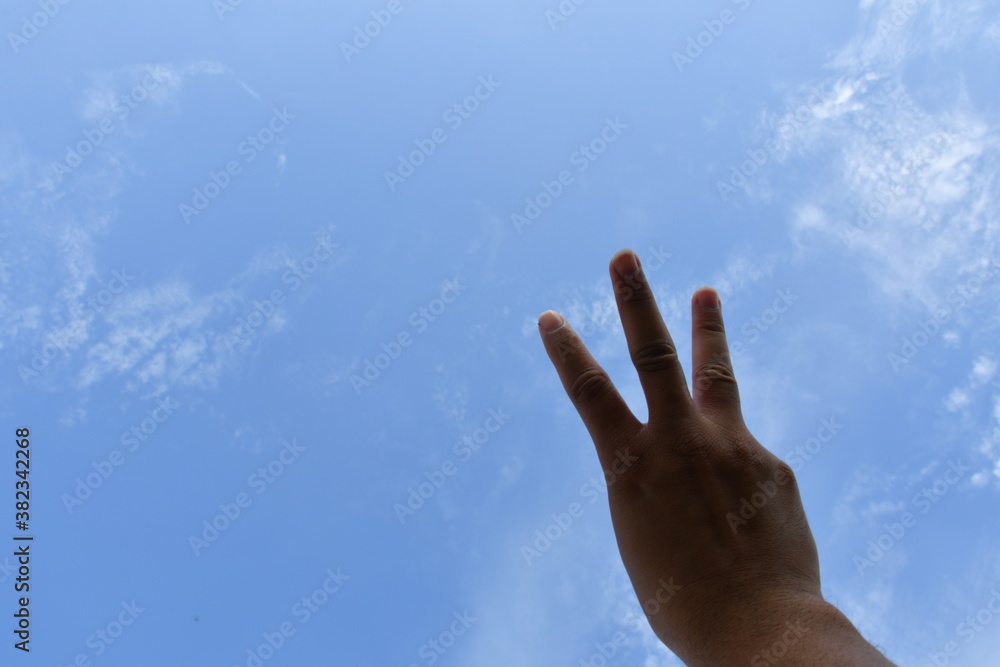 Counting with finger, finger concept, hand work, hand concept Counting with finger, finger concept, hand work, hand concept