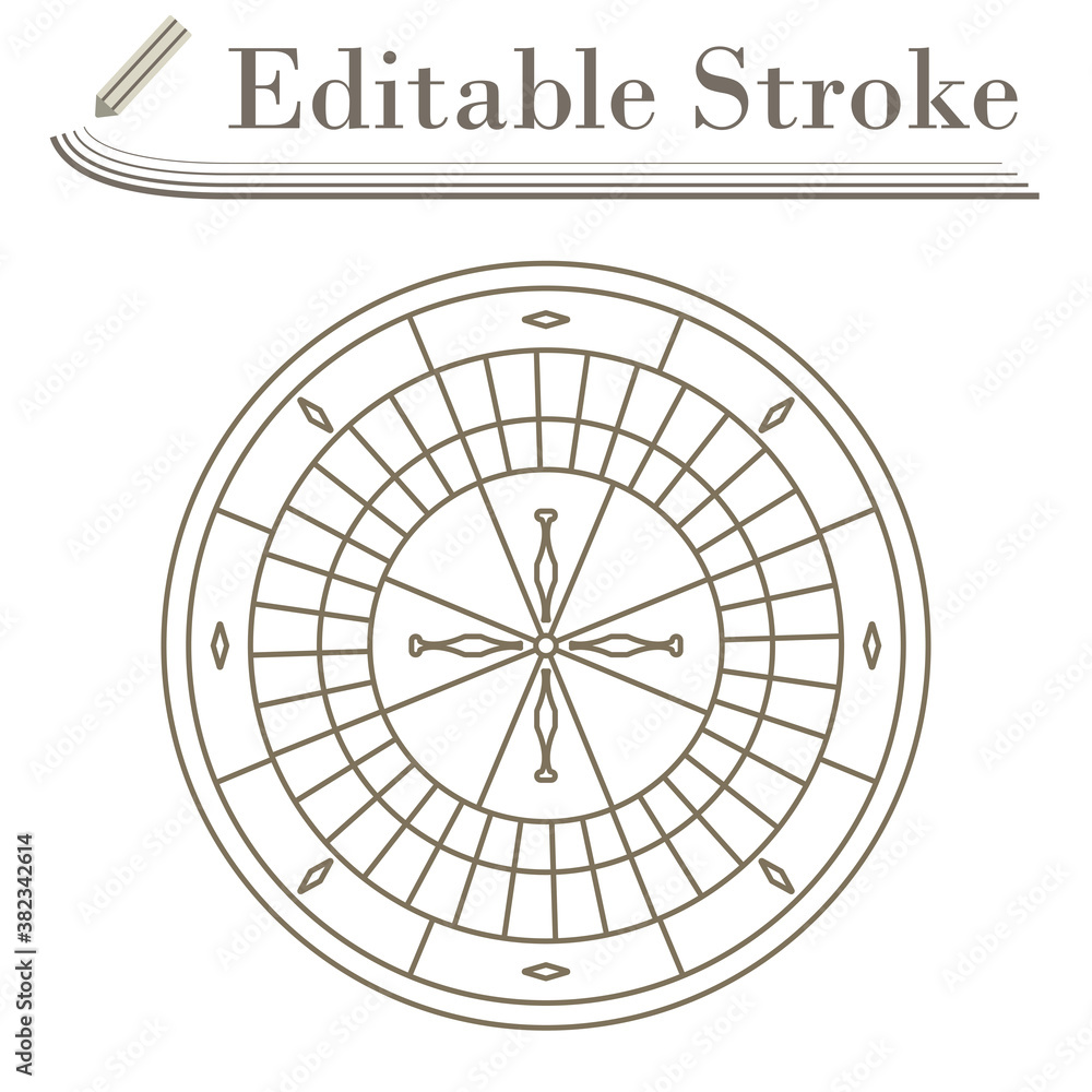 Roulette Wheel Icon Roulette Wheel Icon