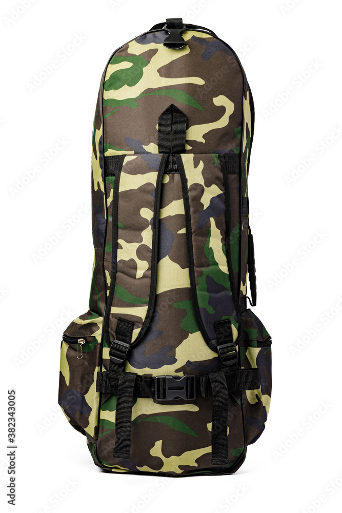 Big military backpack isolated on white background Big military backpack isolated on white background