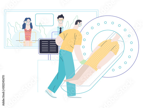 Medical tests illustration - MRT