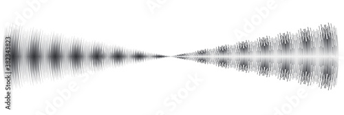 Vector Illustration .Technology .Music sound wave . Equalizer Logo . Design element . Abstract Geometric shape . 