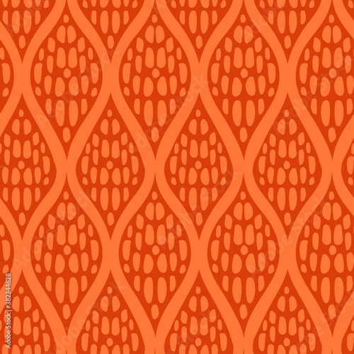 Autumn plaited knit seamless pattern in vintage soft colors. Swatches of seamless pattern included in the file.